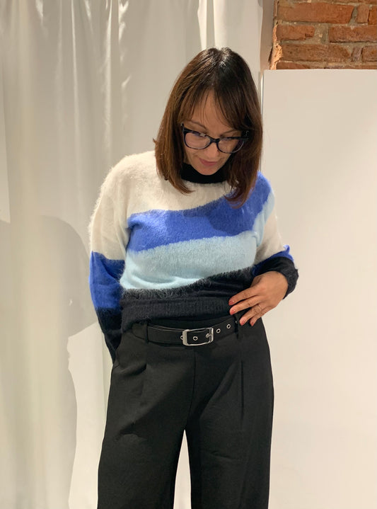 Pantalone palazzo con pence