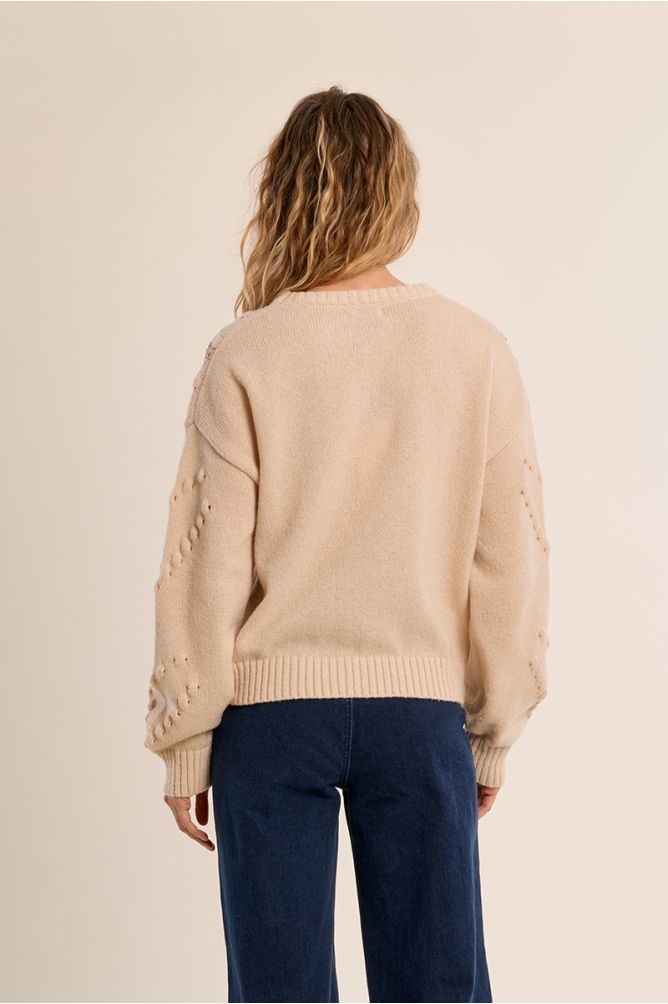 Maglione con cuori la2041eh