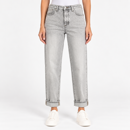 Jeans Grigio Mom Fit Le Streghe p26Ls213