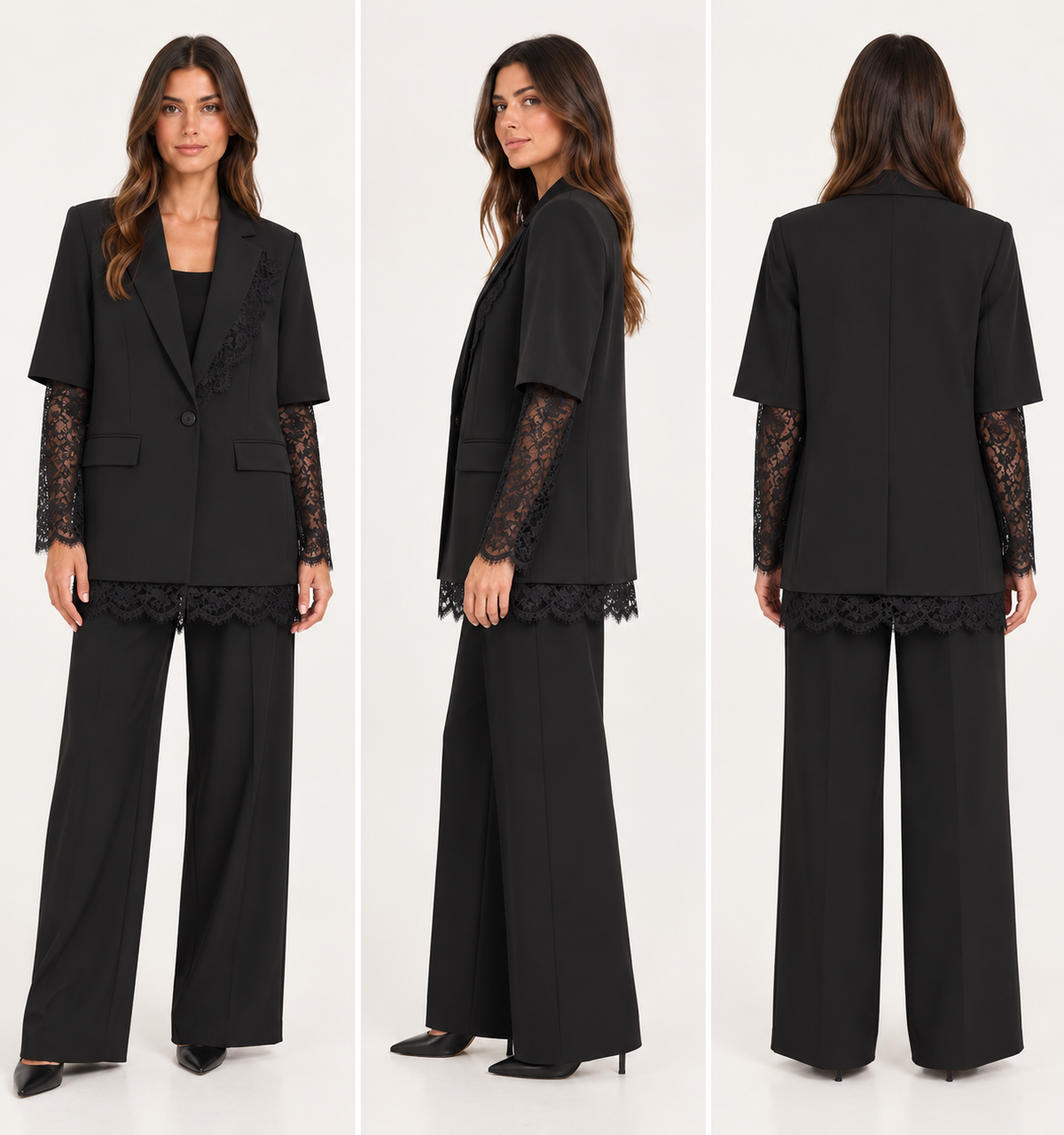 Giacca lunga pizzo LE STREGHE