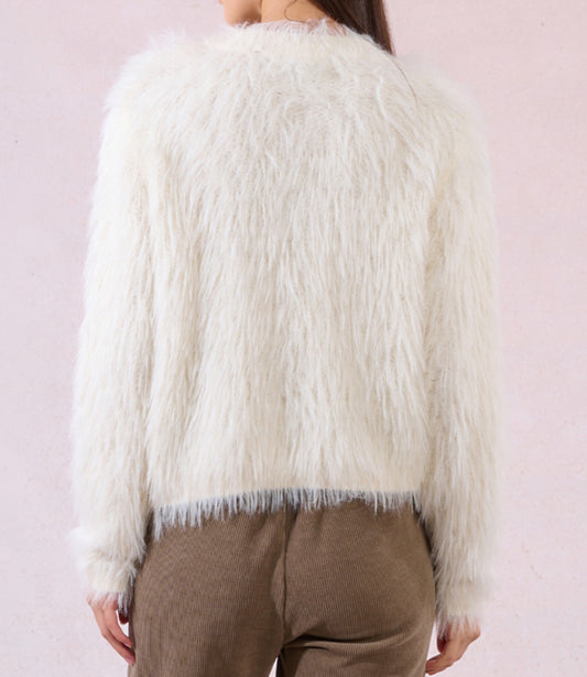 Cardigan girocollo