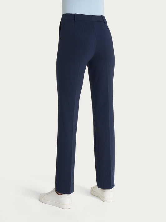 Pantalone dritto con tasche in Compact Light D293PP