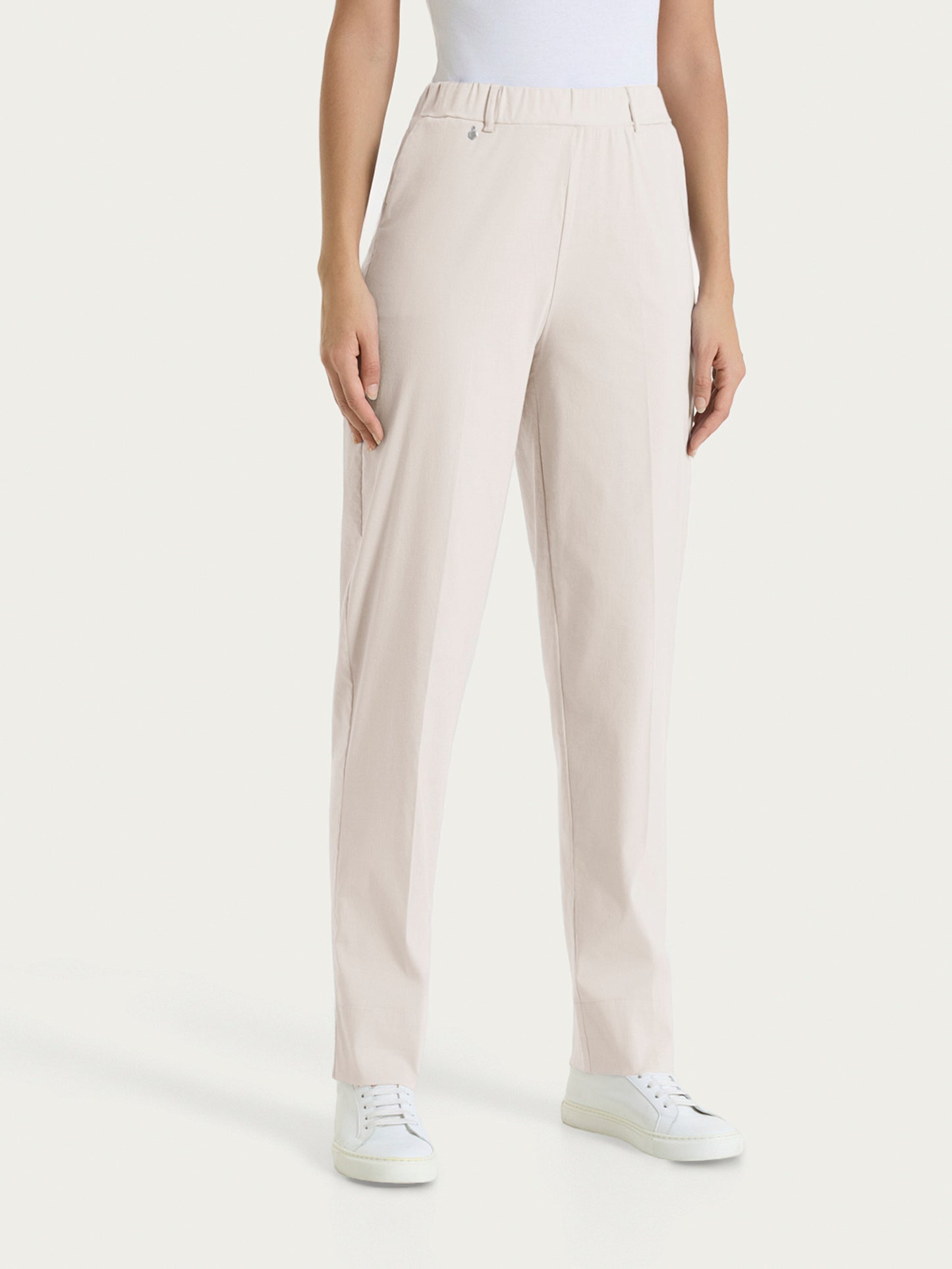 Pantalone a carota con tasche in Super Fresh DH15PF
