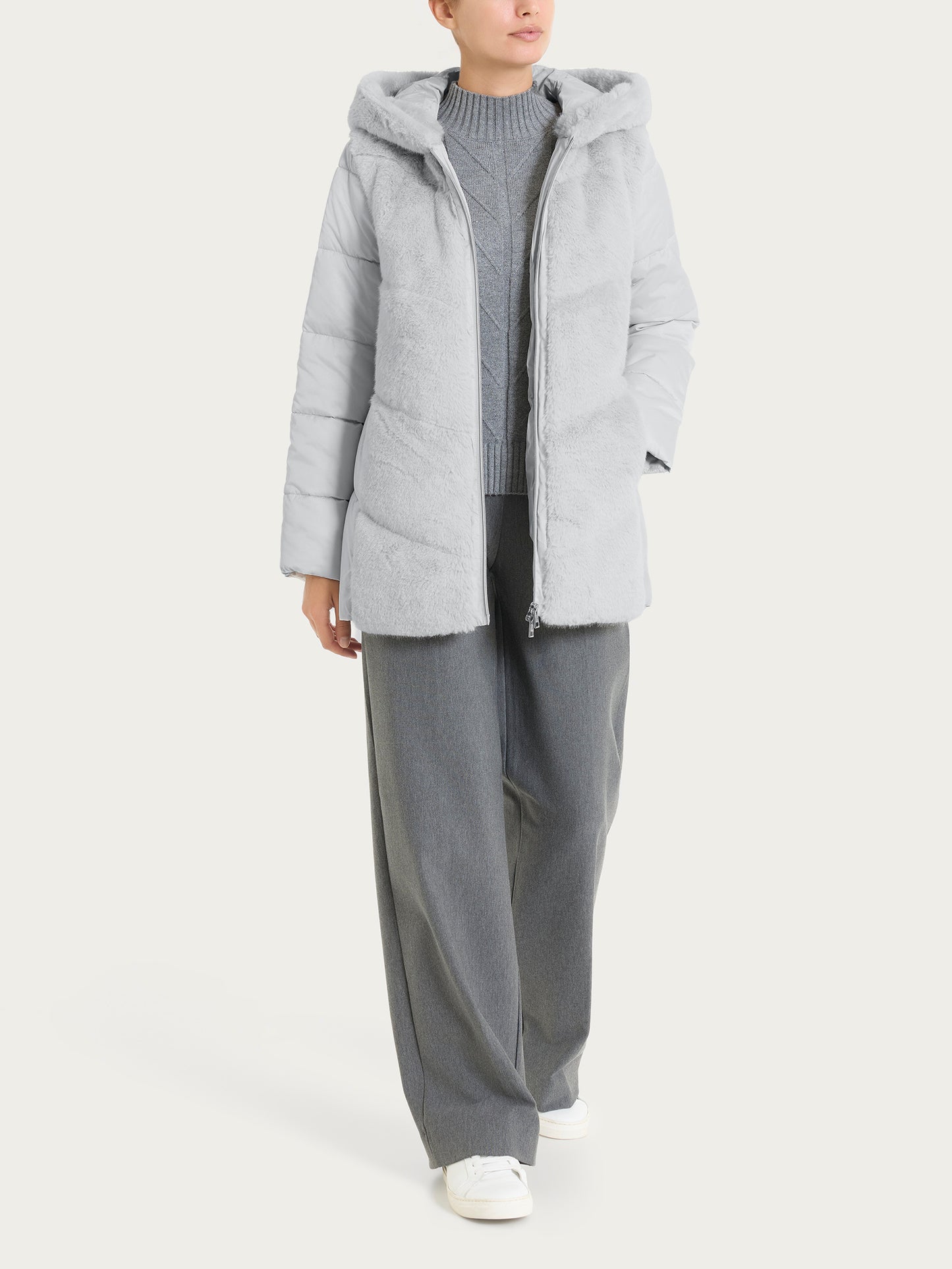 Piumino con Vegan Fur frontale DQ60KZ