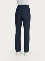Jeans a gamba dritta con tasche e vita piatta DS88PP