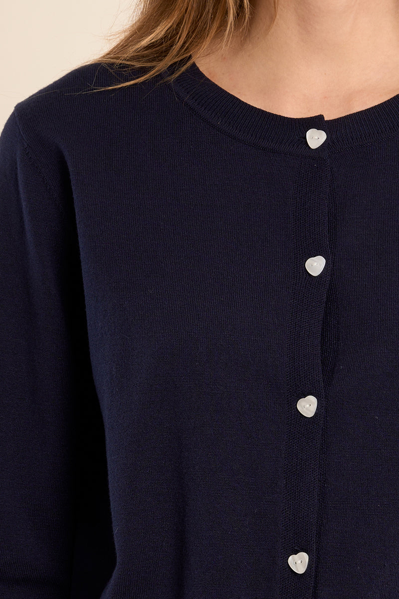 CARDIGAN BOTTONI CUORE E1725EP