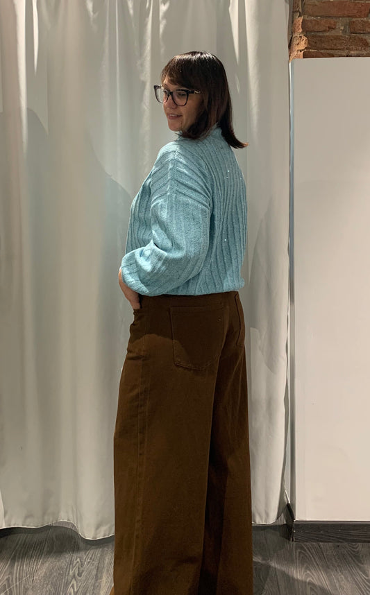 Jeans morbido palazzo