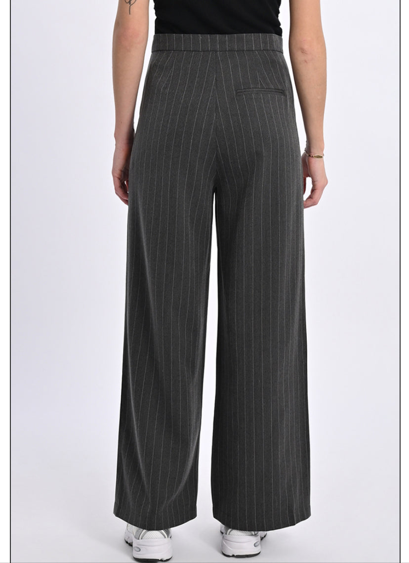 Pantalone palazzo gessato