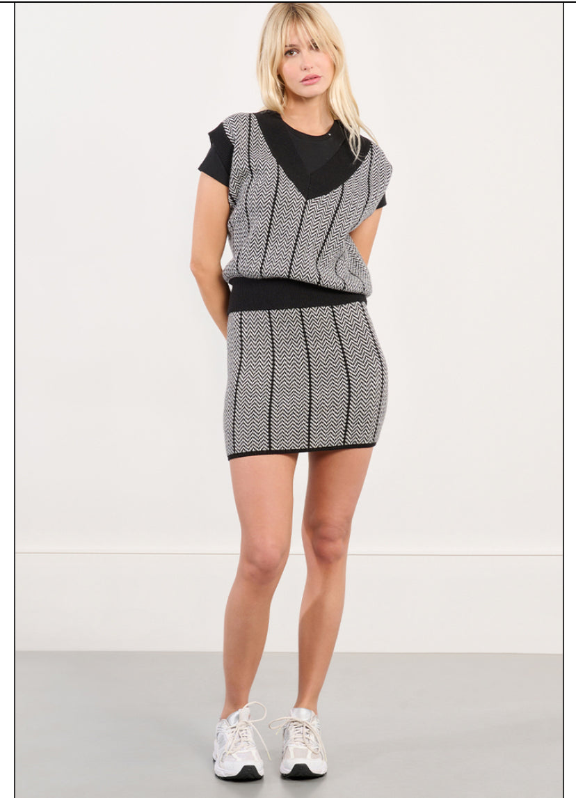 Gonna mini in maglia