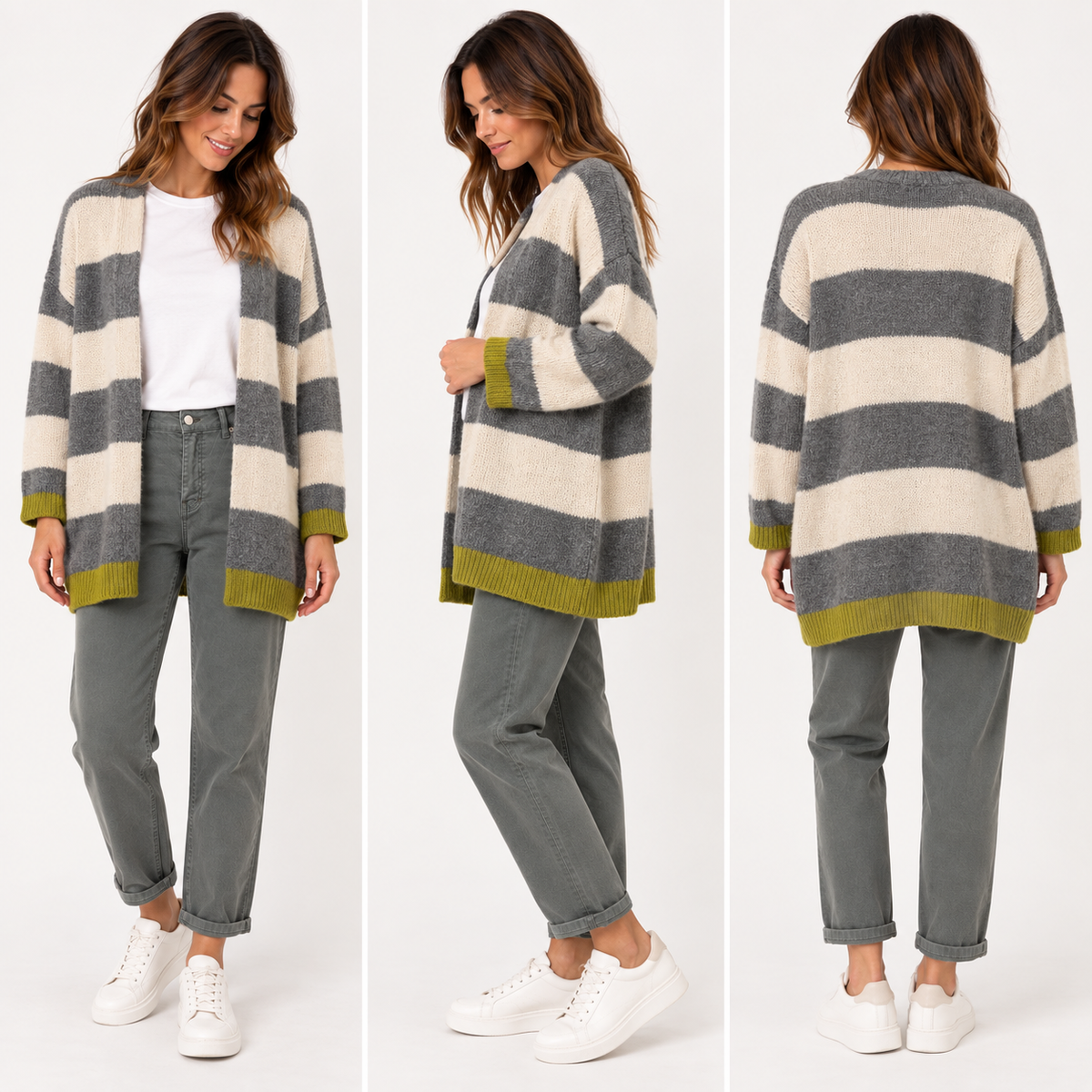 Cardigan righe