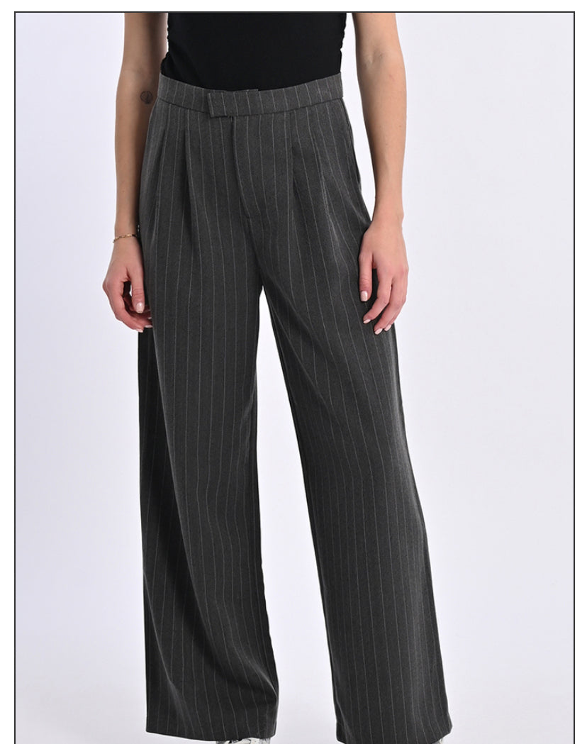 Pantalone palazzo gessato