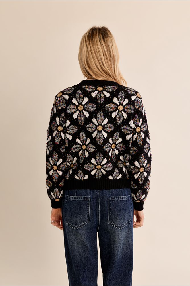 Maglia con stampa floreale e1803eh