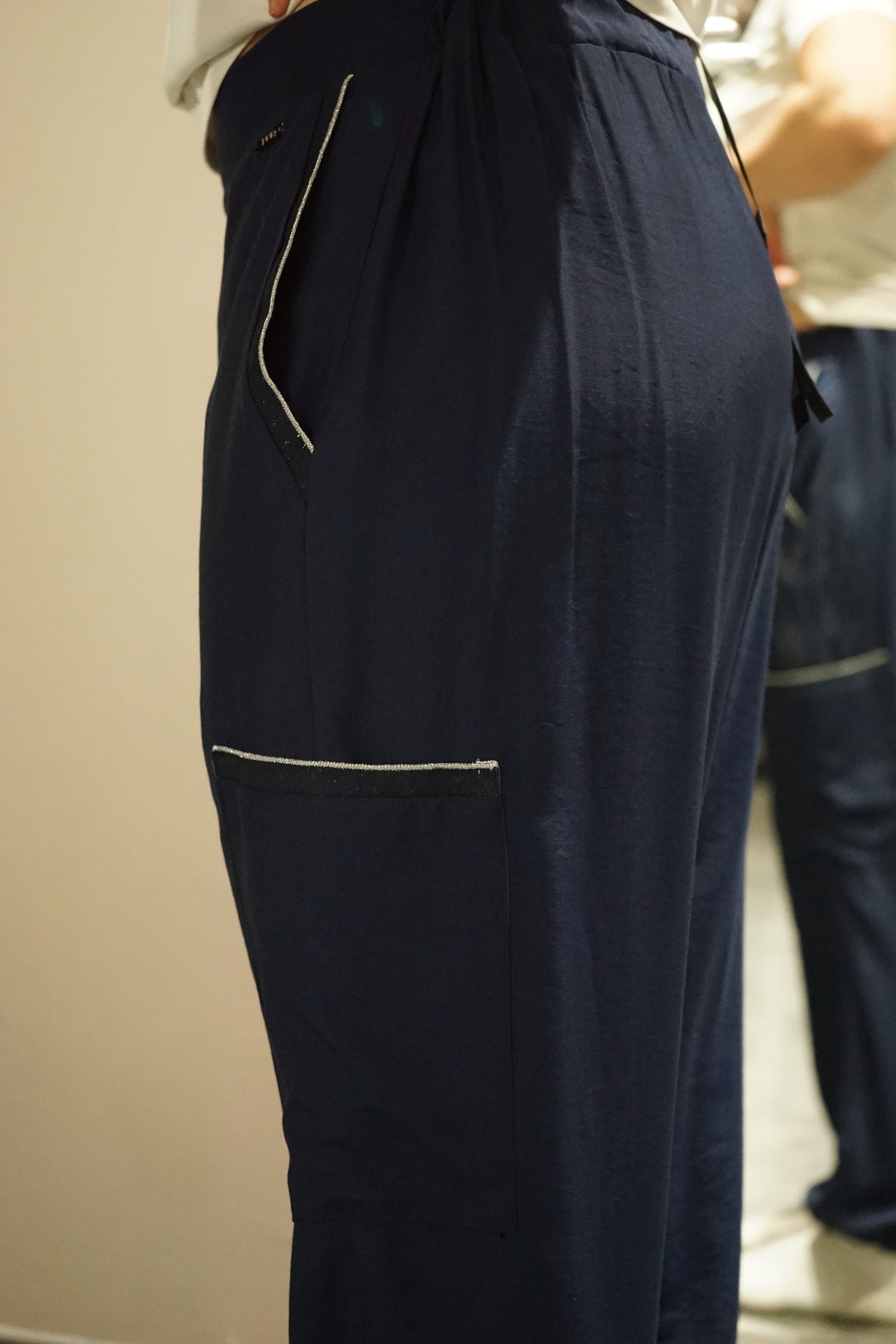 Pantaloni tasche silver