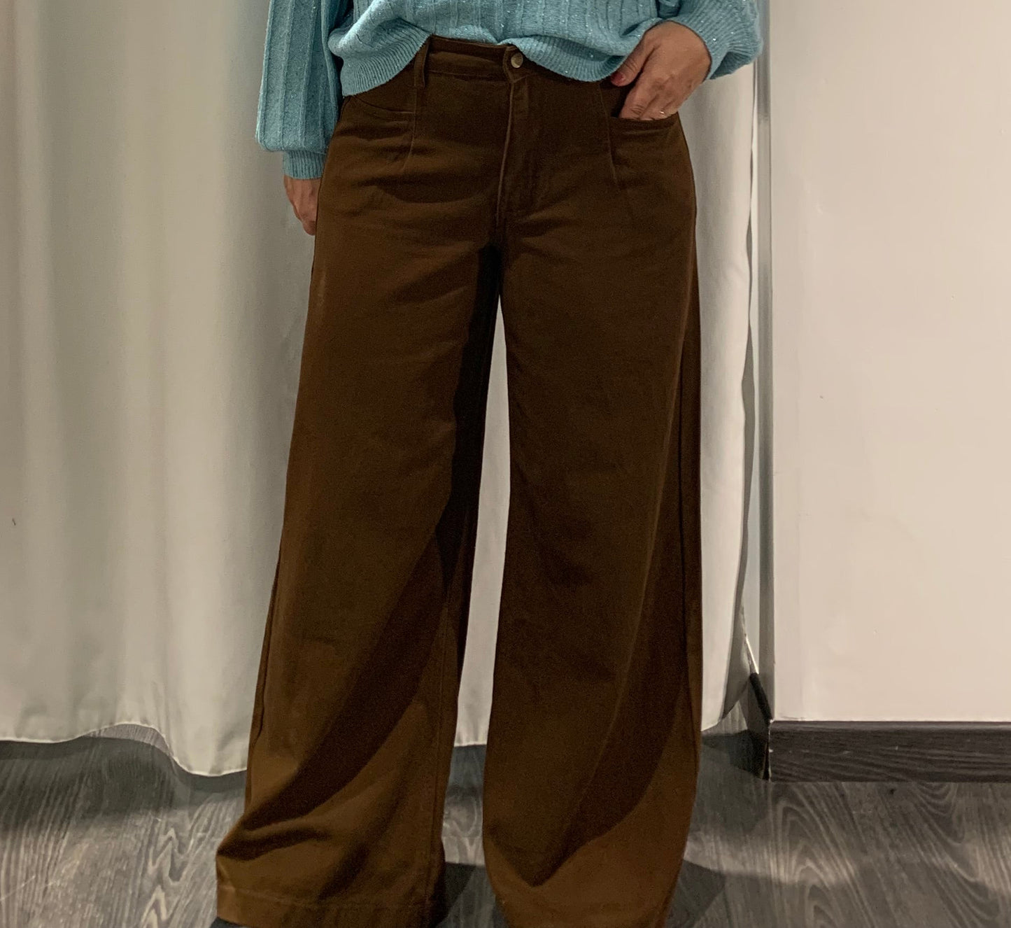 Jeans morbido palazzo