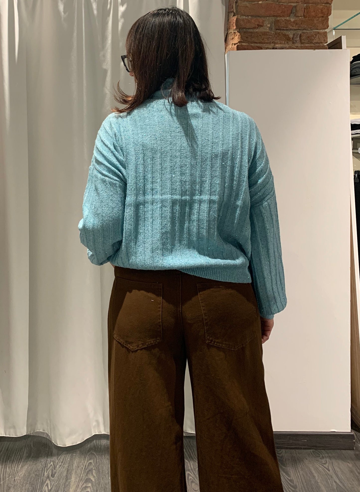 Jeans morbido palazzo