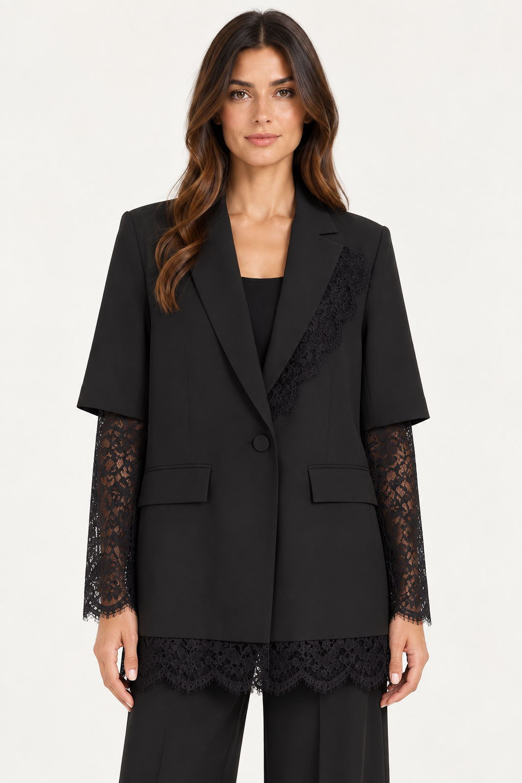 Giacca lunga pizzo LE STREGHE