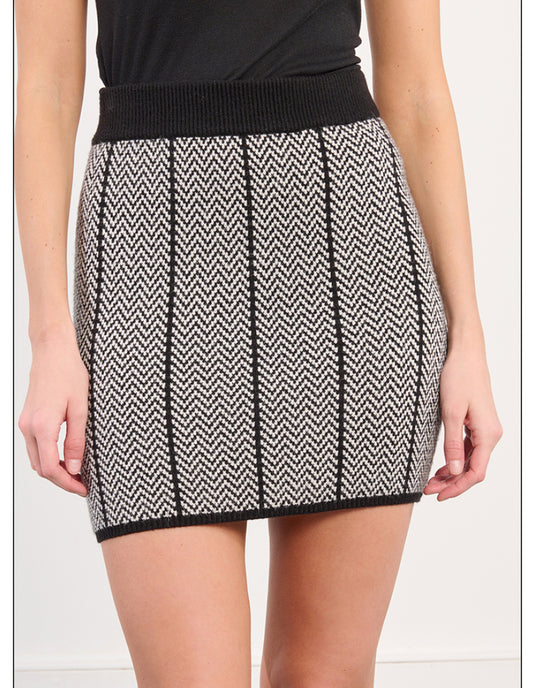 Gonna mini in maglia