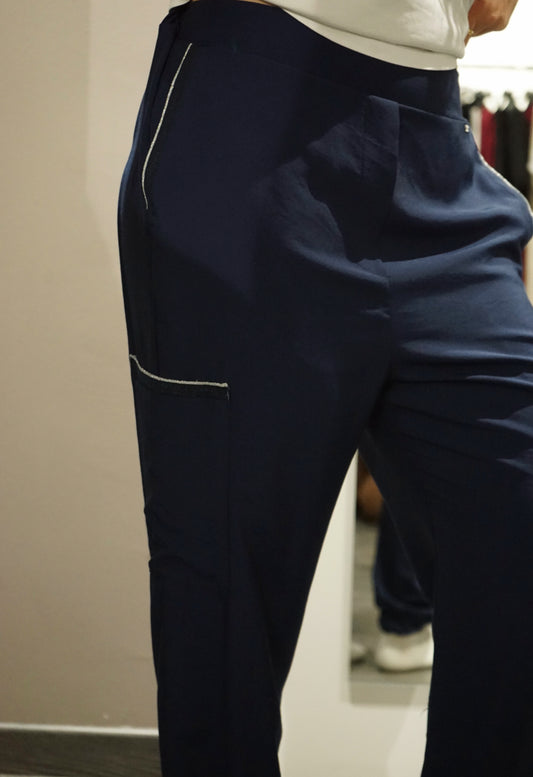 Pantaloni tasche silver