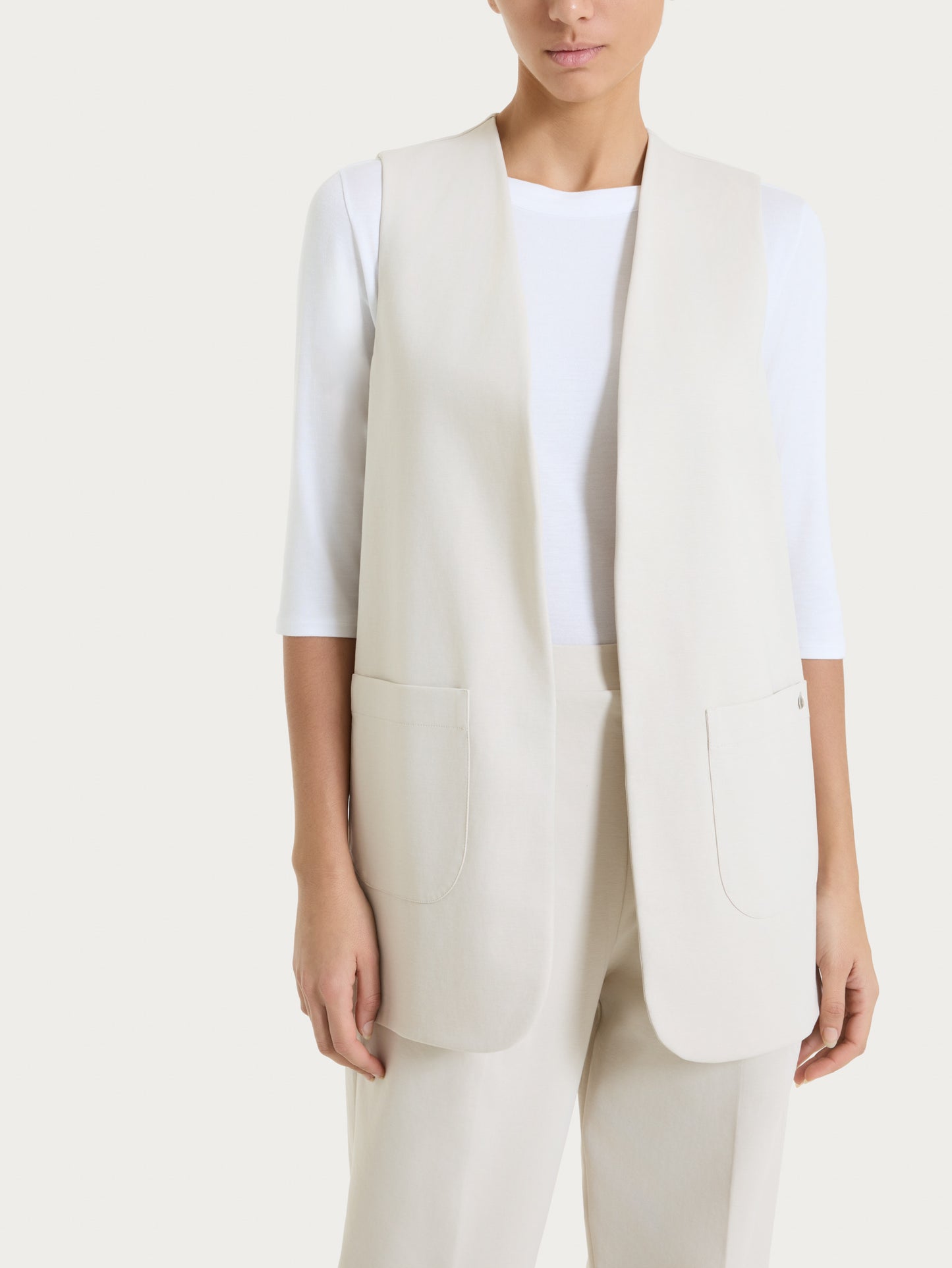 Gilet aperto in Compact Light