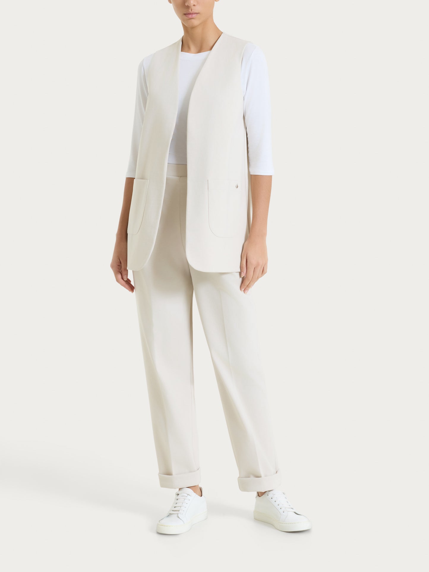 Gilet aperto in Compact Light