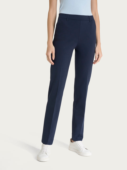 Pantalone dritto con tasche in Compact Light D293PP