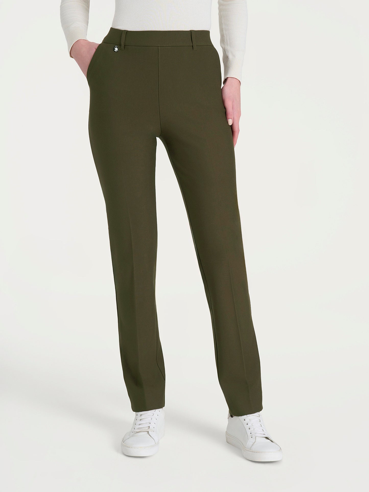 Pantalone dritto con tasche in Compact DB24PP