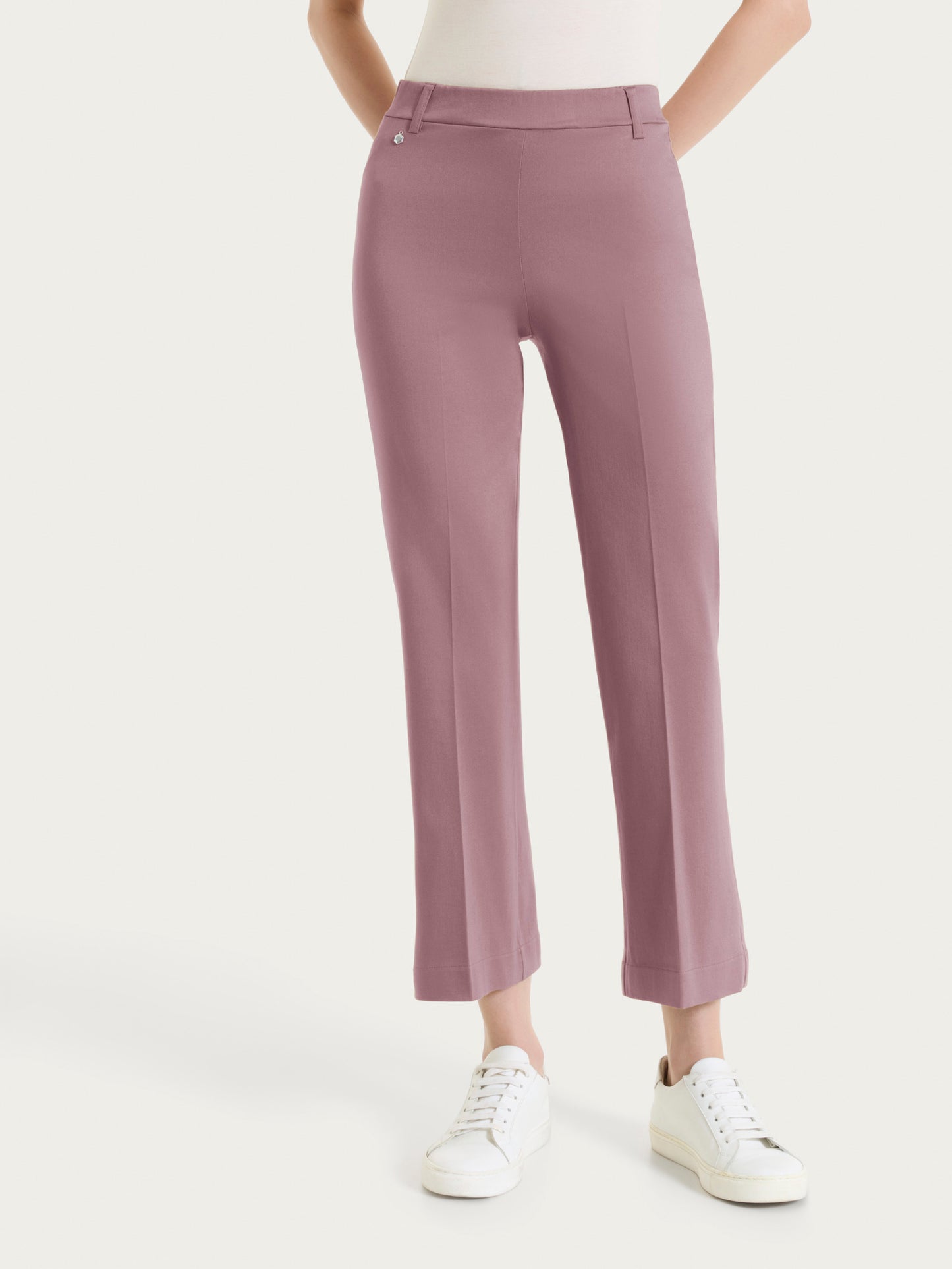 Pantalone flare alla caviglia in Satin DC62PM
