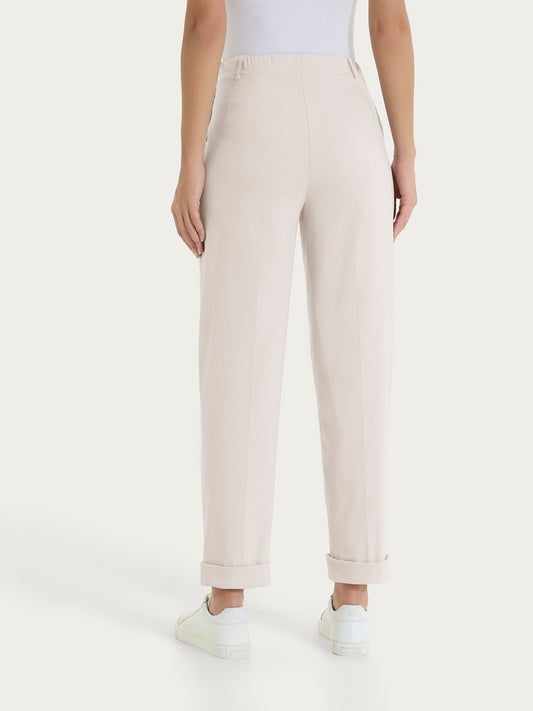 Pantalone a carota con tasche in Super Fresh DH15PF