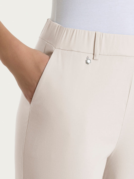 Pantalone a carota con tasche in Super Fresh DH15PF