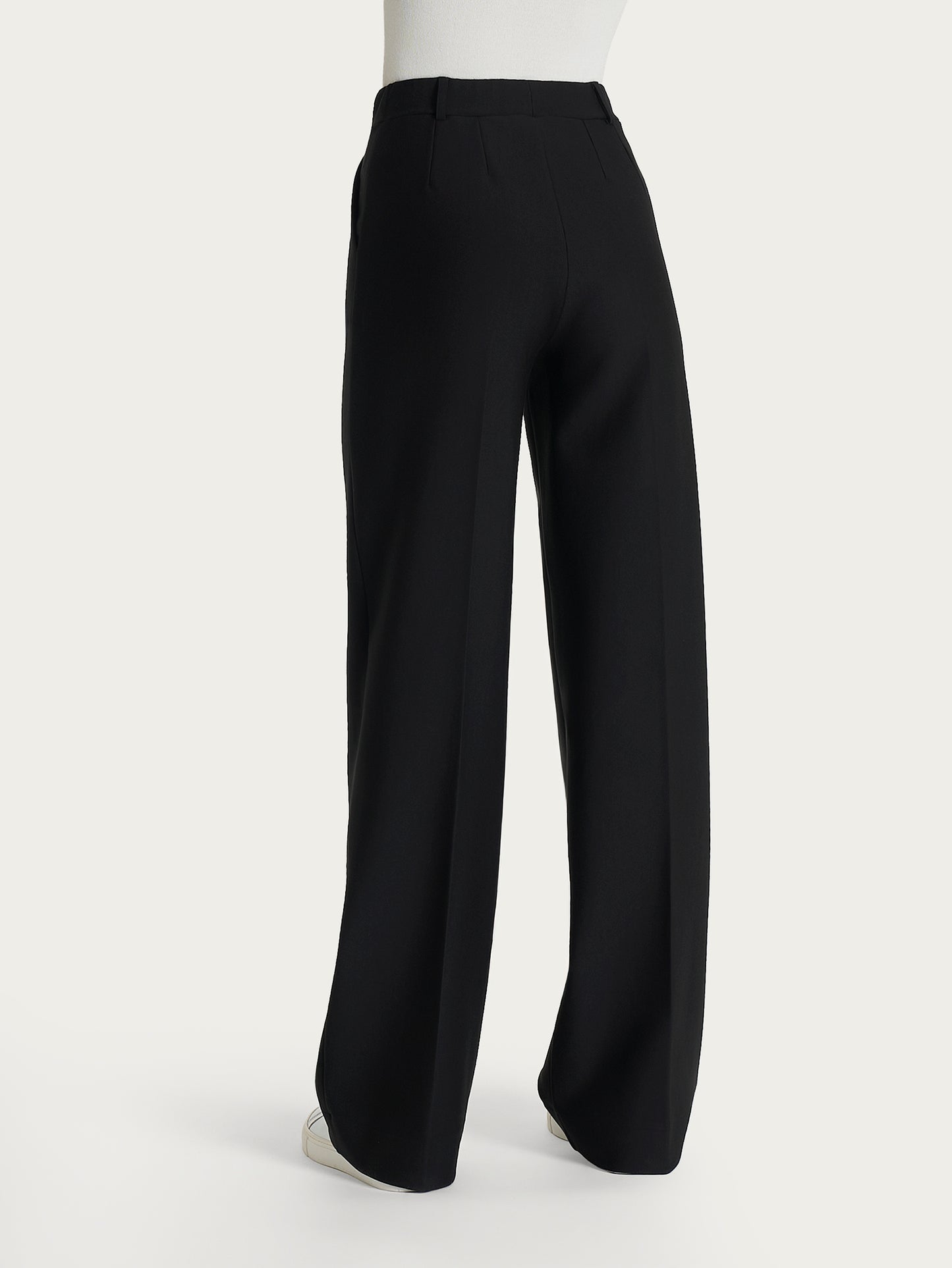 Pantalone a palazzo con tasche in Compact DL20PA
