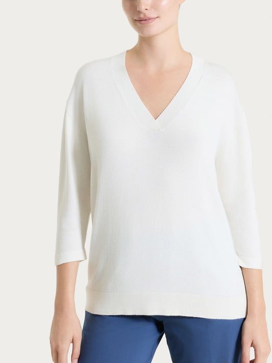 Maglia con scollo a V e con manica 3/4 DM99M2
