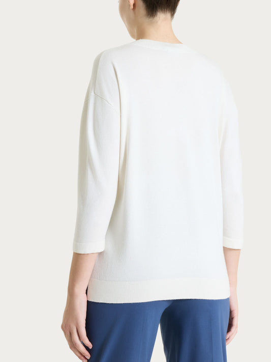 Maglia con scollo a V e con manica 3/4 DM99M2