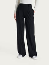 Pantalone ampio con tasche e pinces in Compac DO16PE