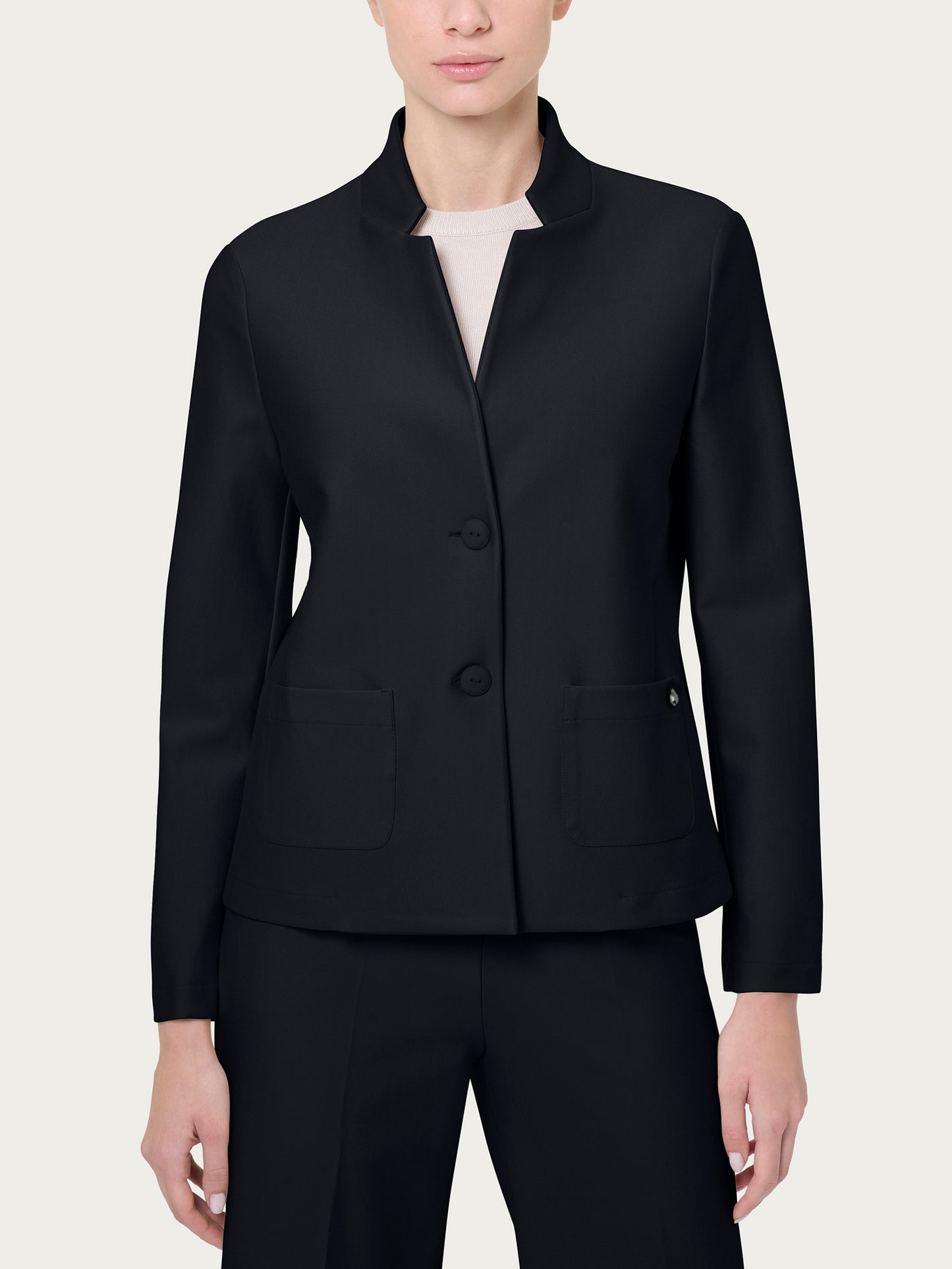 Blazer corto in Compact DO23G9