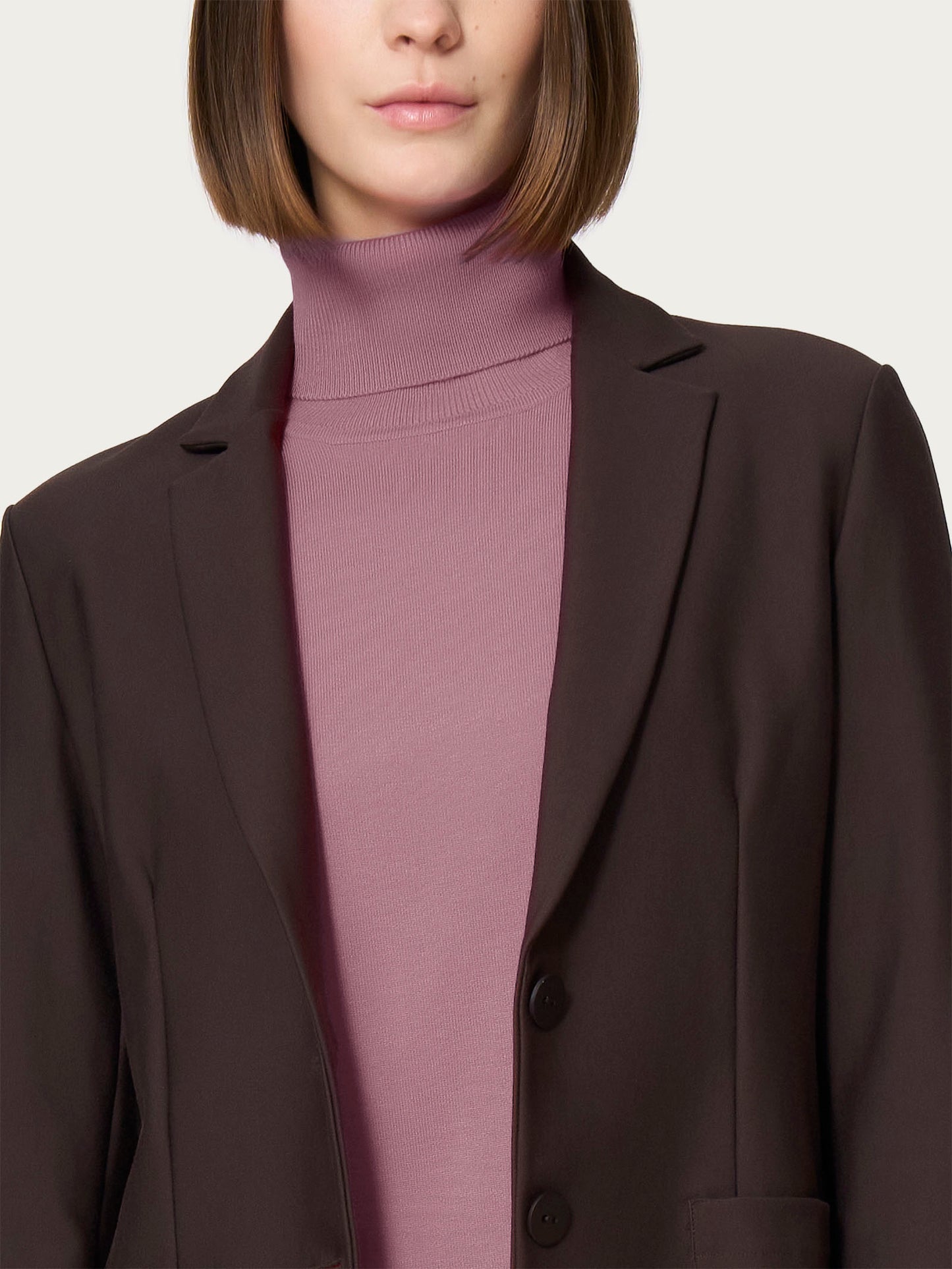 Blazer con due bottoni in Compact DO23GA