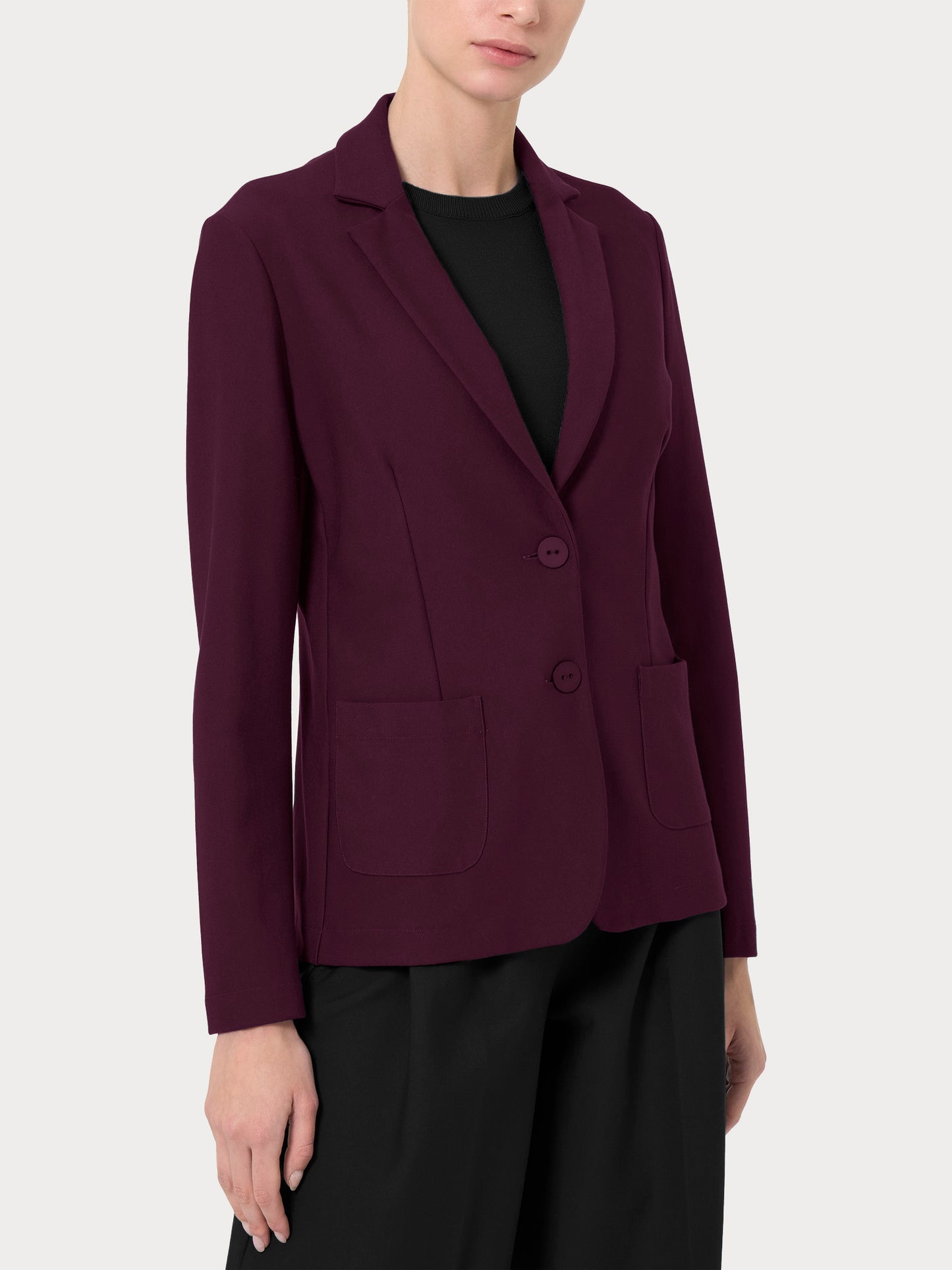 Blazer con due bottoni in Compact DO23GA