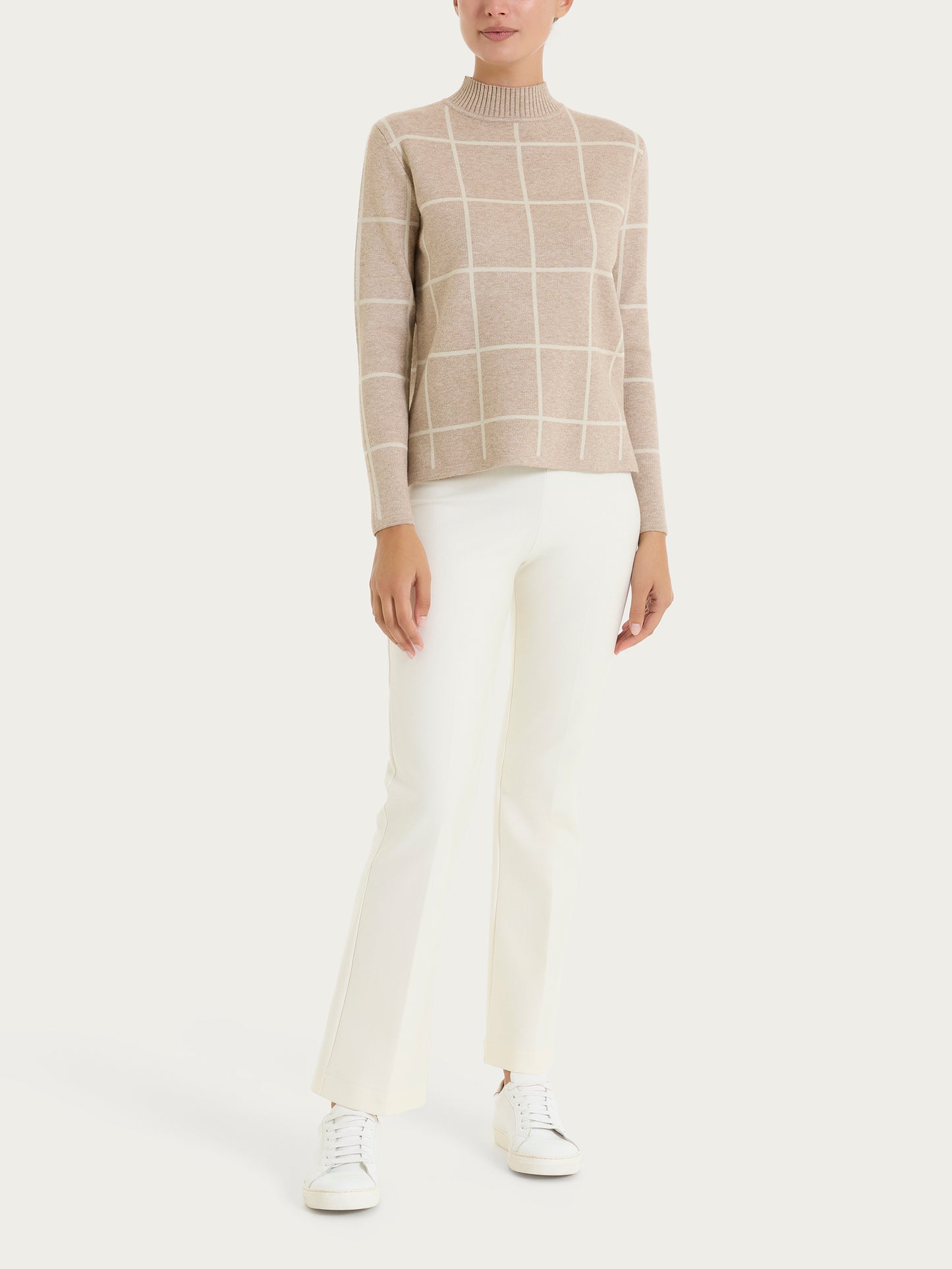 Lupetto con fantasia check in Super Soft DQ44MV