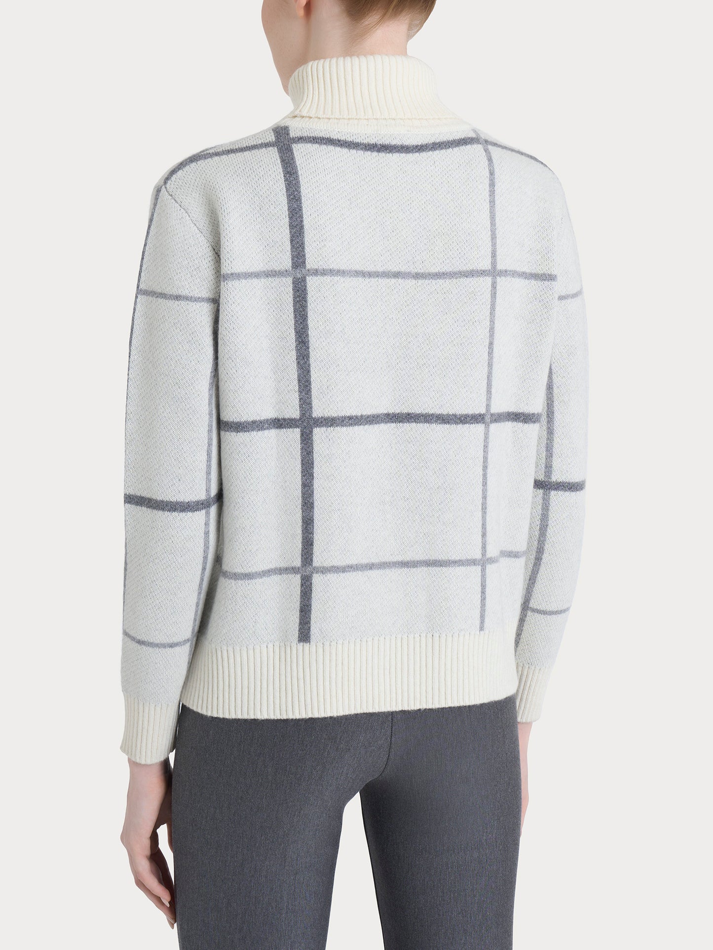 Dolcevita con check pattern in Natural Soft DR20MK