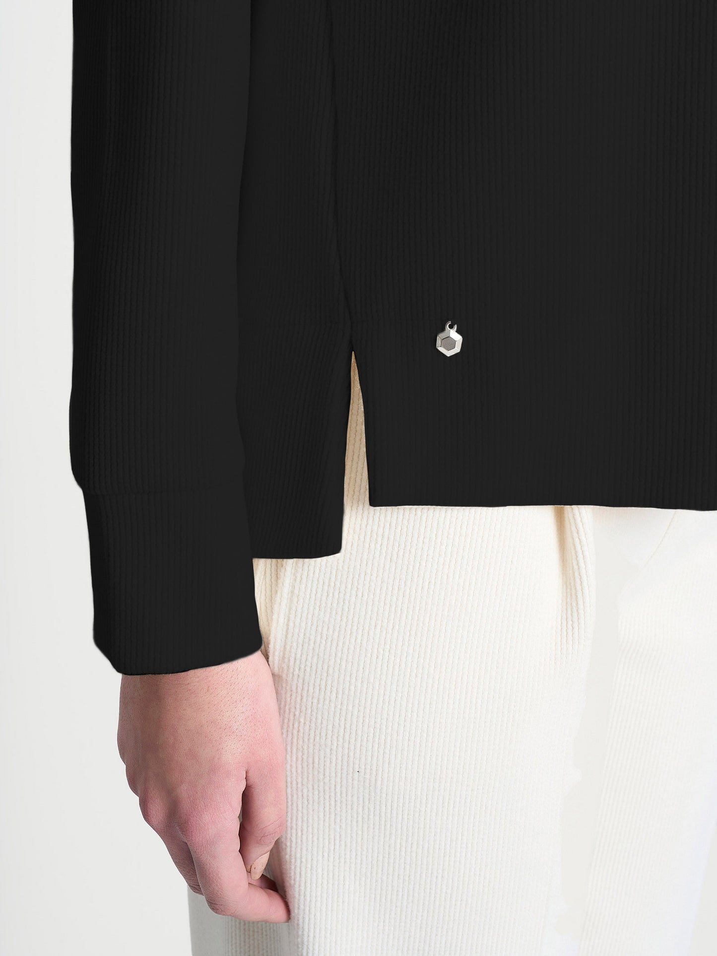 Felpa con collo a ciambella in Velvet DR23XC