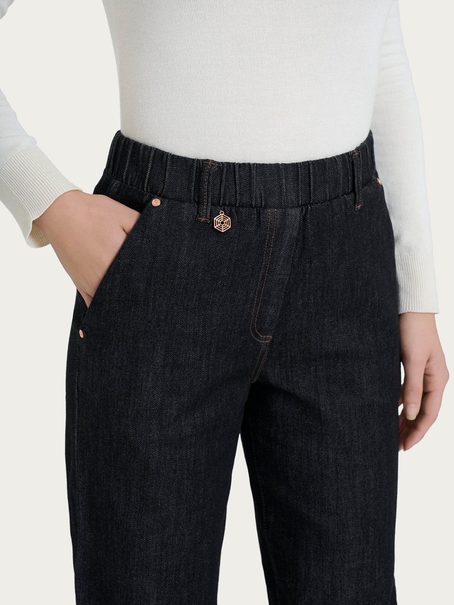 Jeans a carota con tasche in Heritage Denim DR50P7
