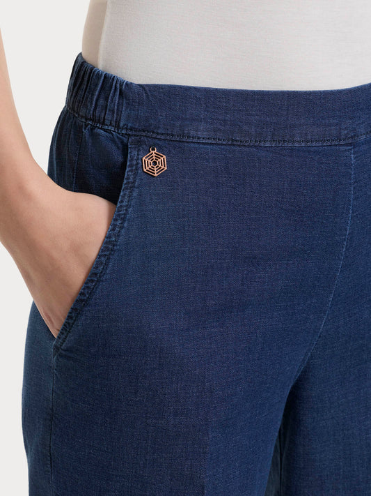 Jeans a gamba dritta super fresh con tasche DS87PP