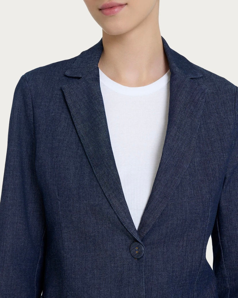 Blazer due bottoni in Light Denim dn18g9