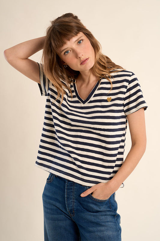 T-SHIRT RIGHE V EF1639EP