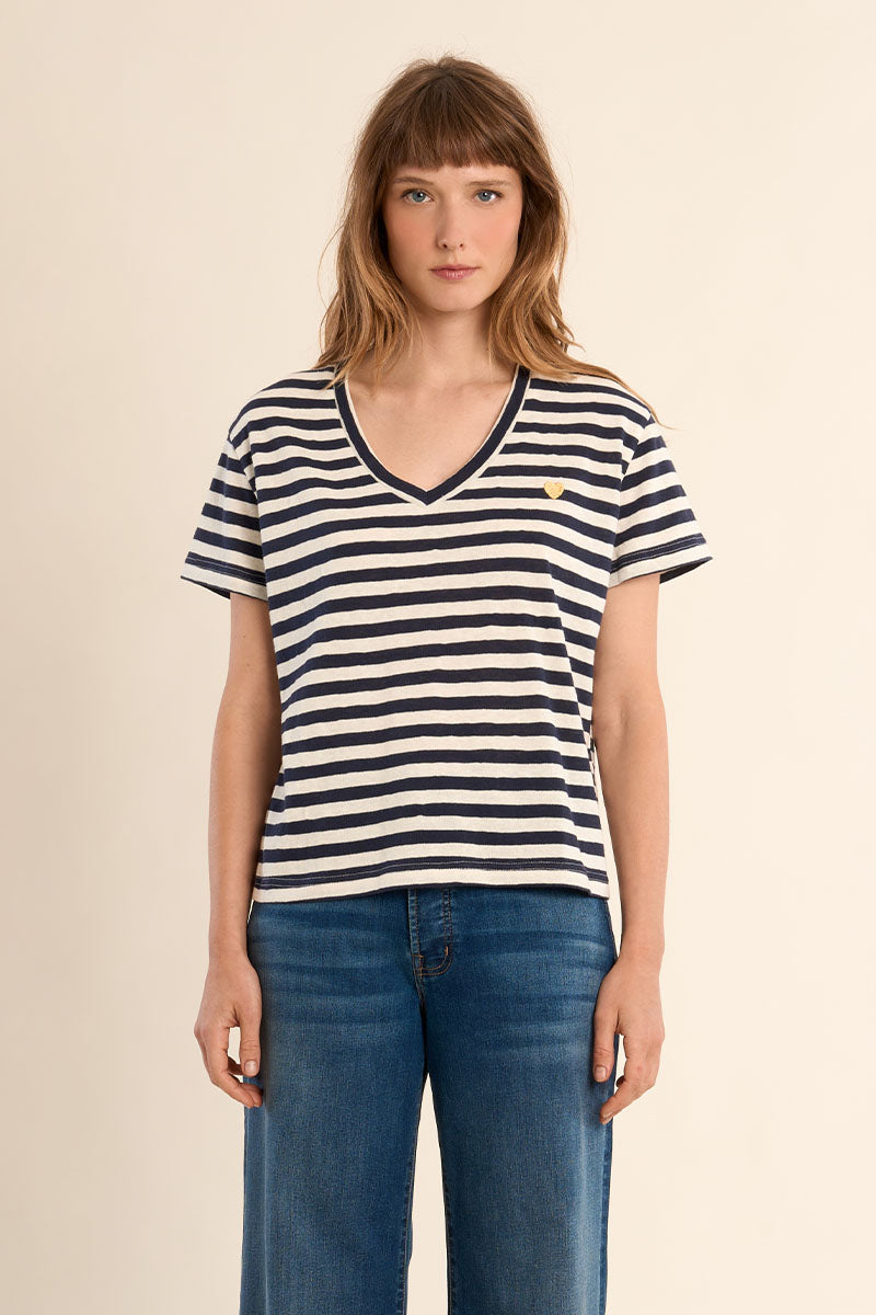 T-SHIRT RIGHE V EF1639EP