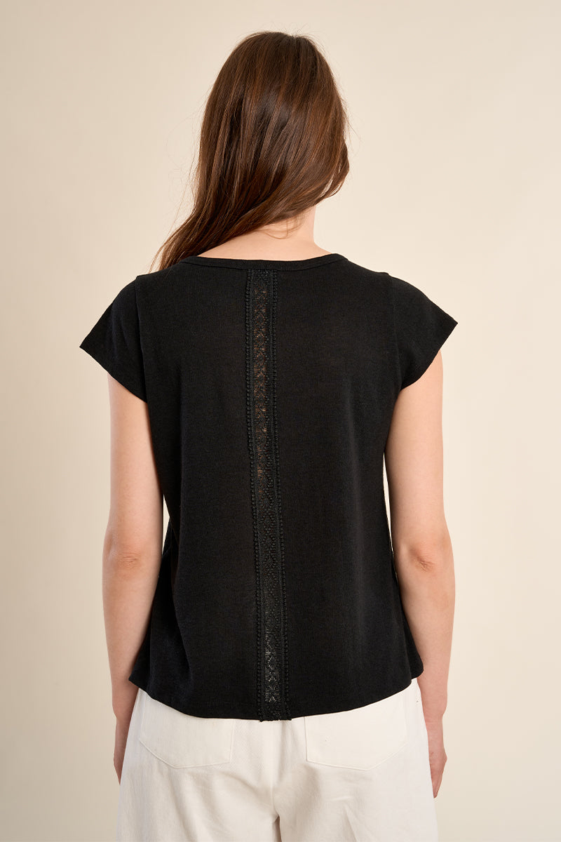 T-shirt in cotone traforata LA1928EE