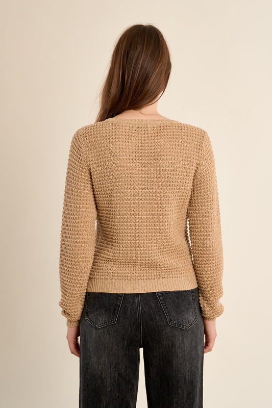 Cardigan in maglia, girocollo LA1948EP