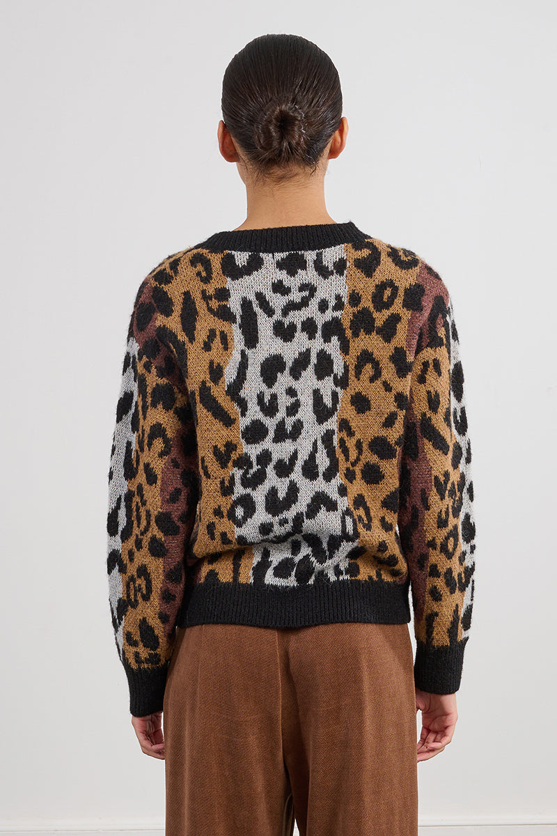 maglione leopardo