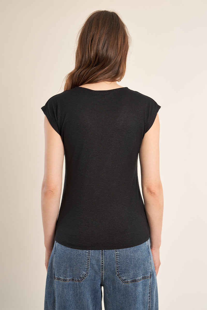 T-SHIRT V STRASS T2019EP