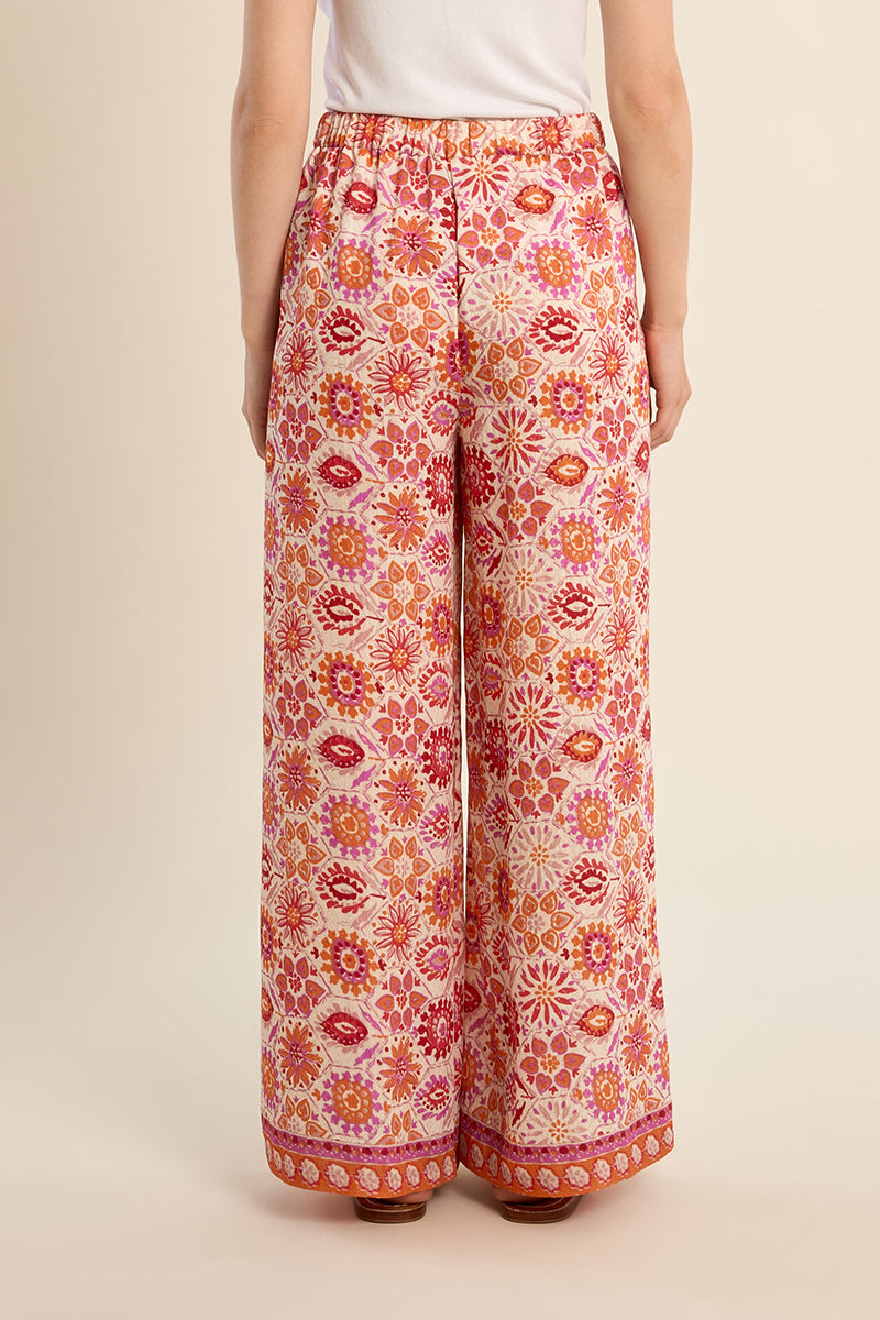 PANTALONI LARGHI STAMPATI T2153EE