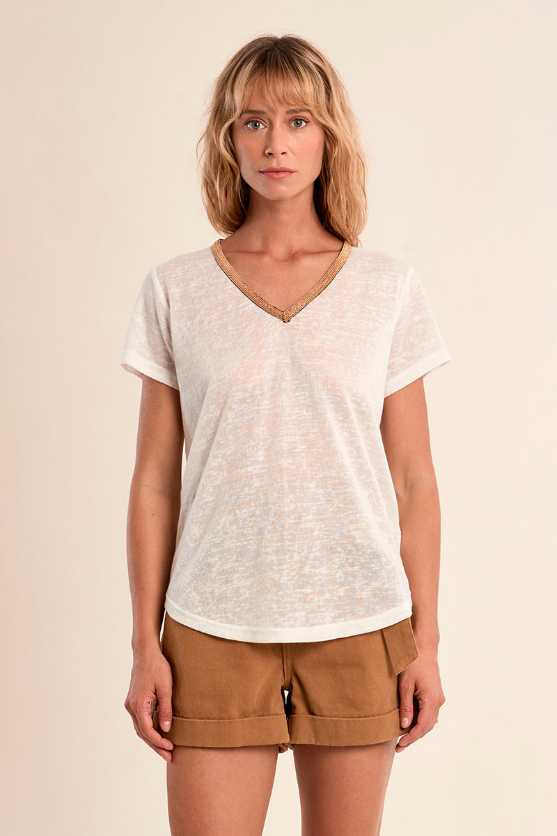 T-SHIRT V ,ORO T427EP
